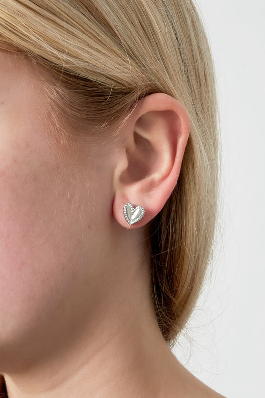 Clip oorbellen Hartje voor jou | zilver & goud beschikbaar