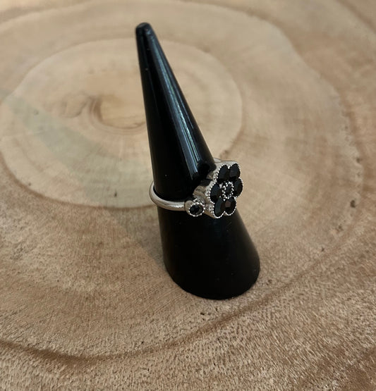 Ring Zirkoon zilver maat 16