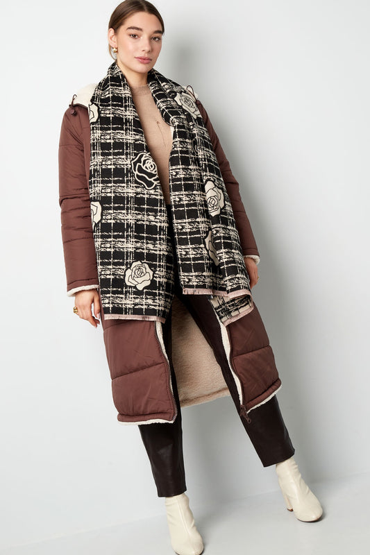 Sjaal Winter Rose