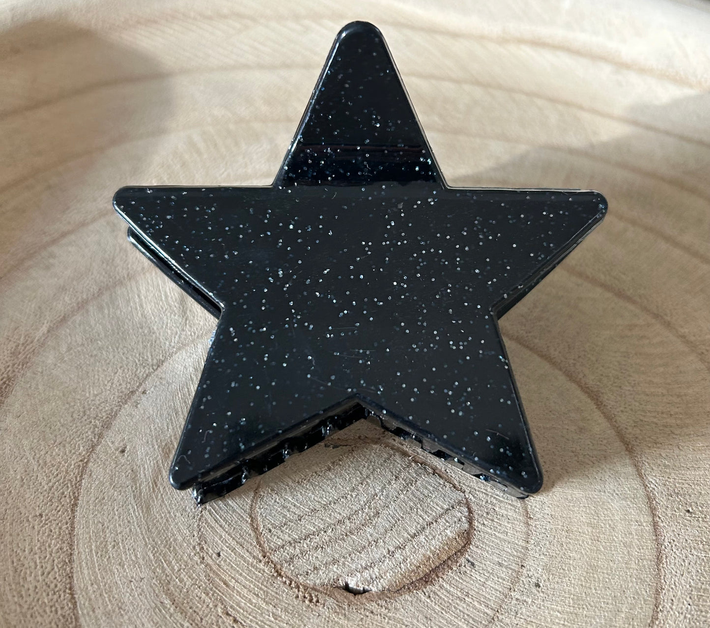 Haarclip Ster glitter | meerkleurig, zilver en zwart beschikbaar