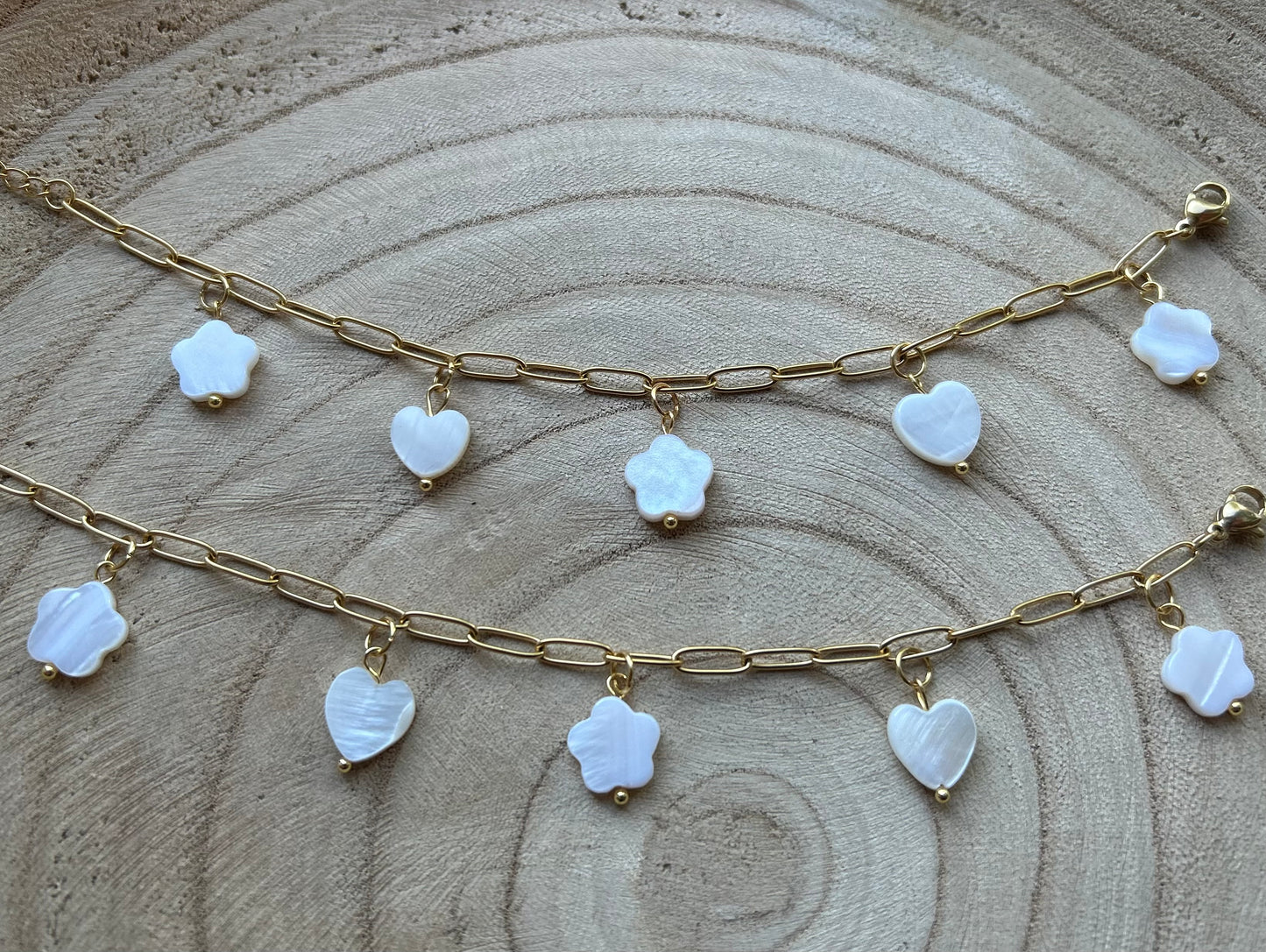 Armband Flower hearts