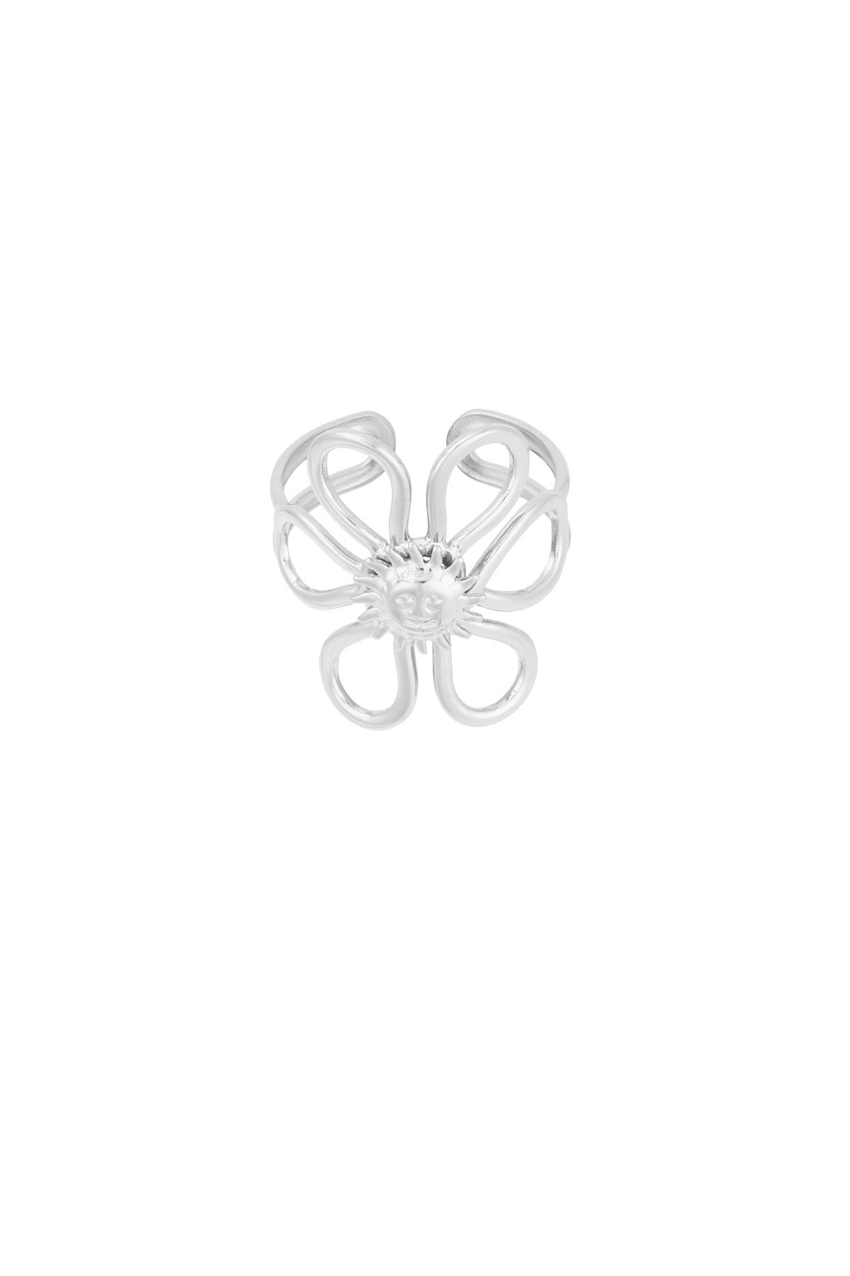 Ring Sunny flower | zilver en goud beschikbaar