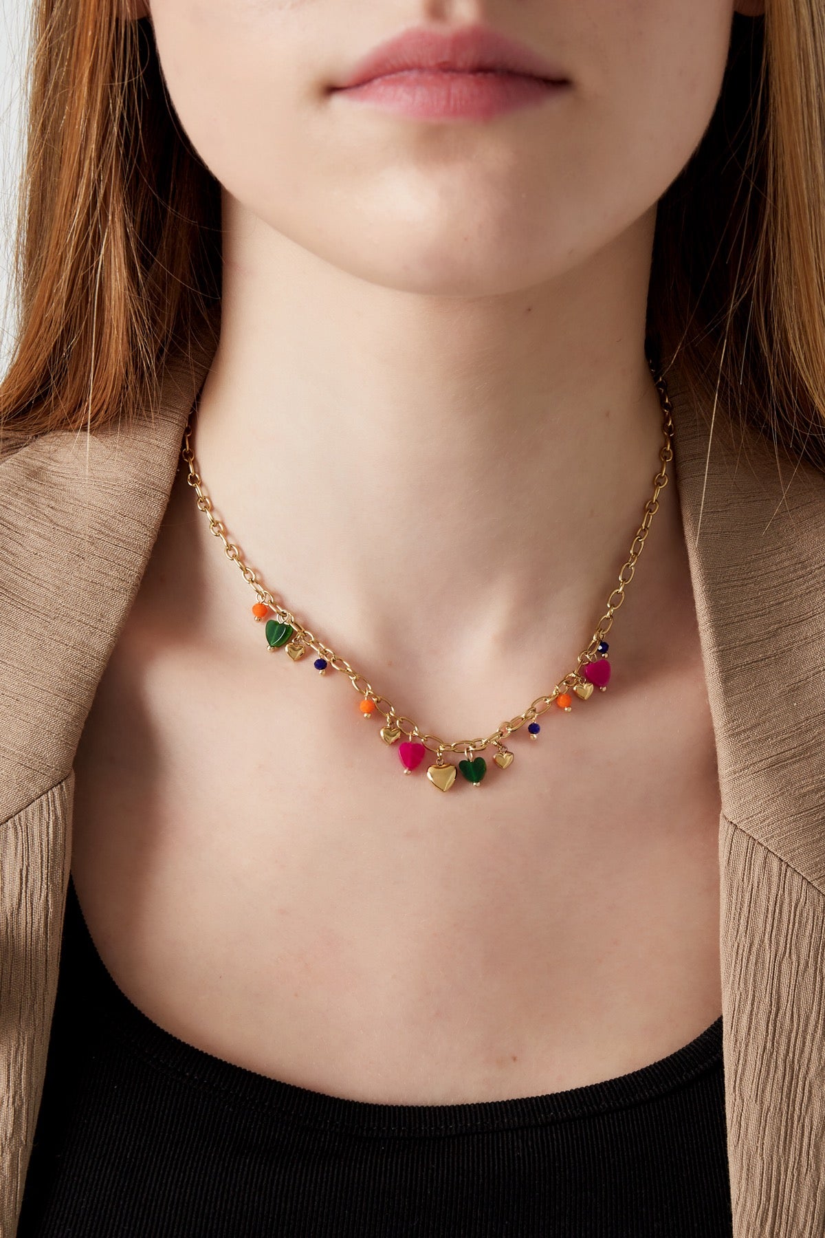 Ketting Vibrant hearts