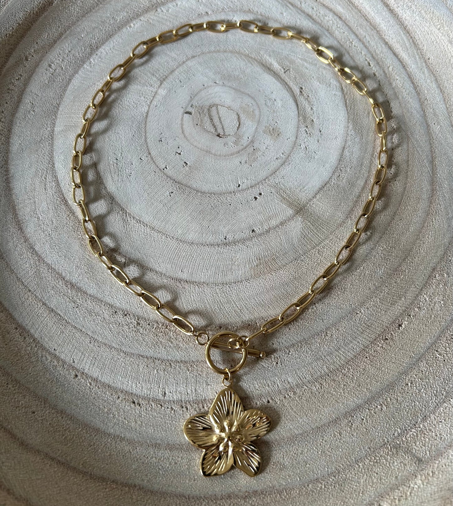 Ketting Flower statement | zilver en goud beschikbaar
