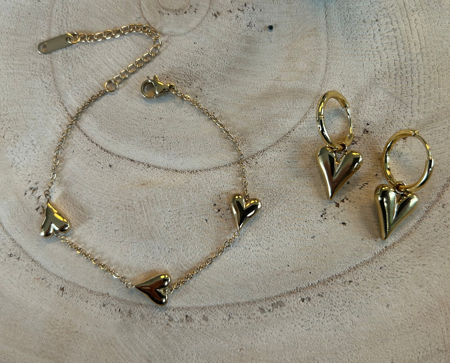 Oorringen Choose your heart | zilver en goud beschikbaar