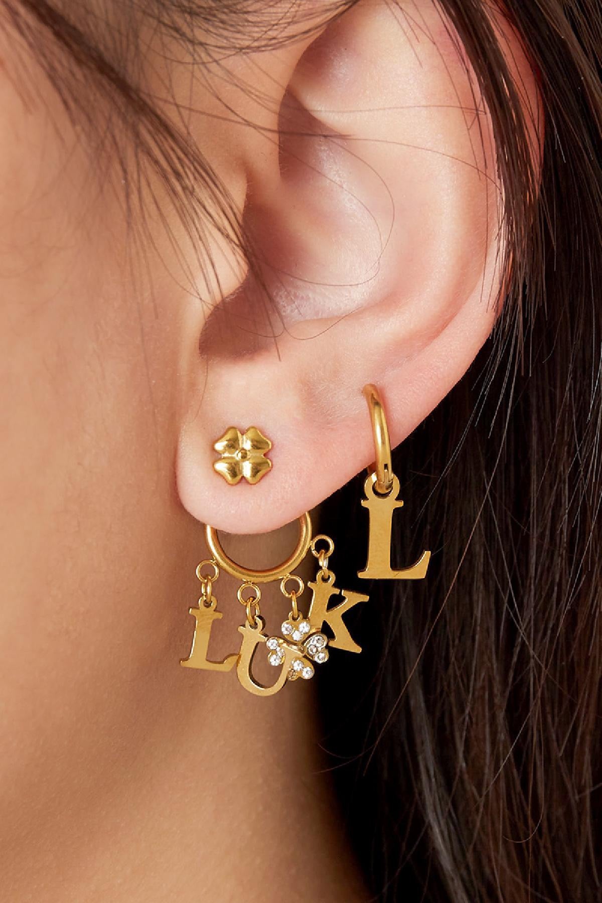 Oorknopjes Happy or Luck | 2 varianten