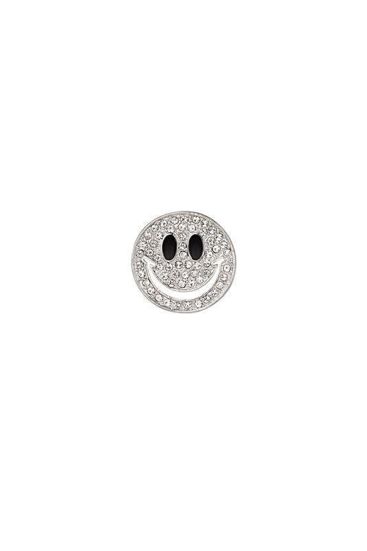 Broche Smiley glam