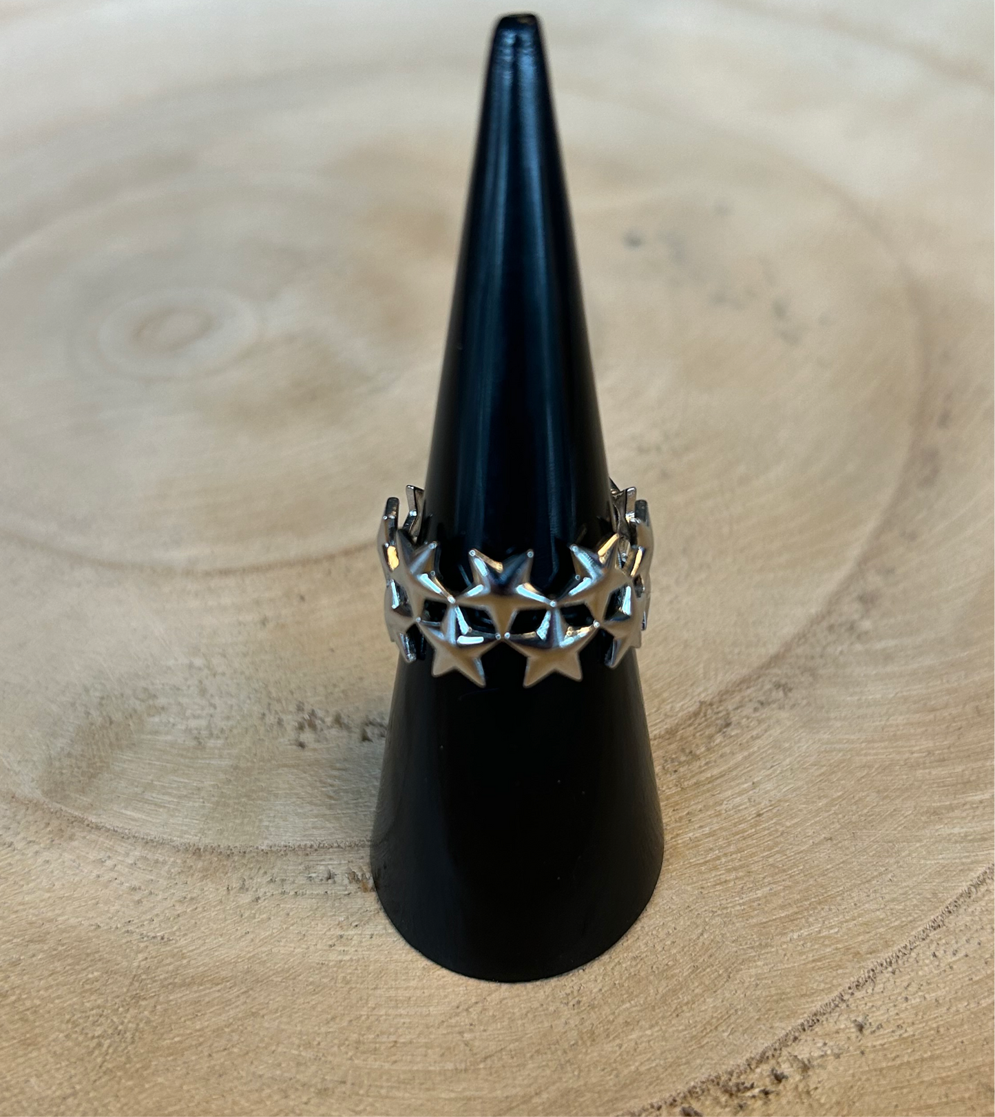 Ring verstelbaar Funky star | zilver en goud beschikbaar