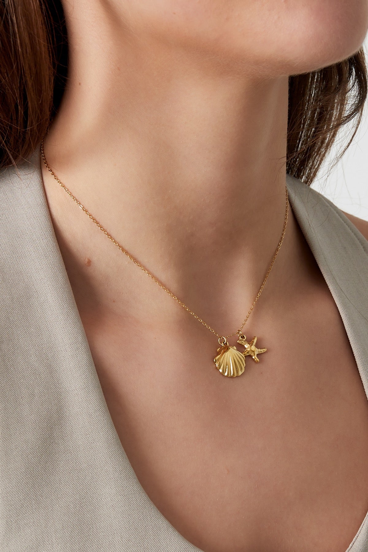 Ketting Beach glow | zilver & goud beschikbaar