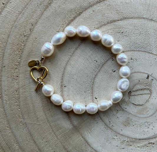 Armband Pearls heart