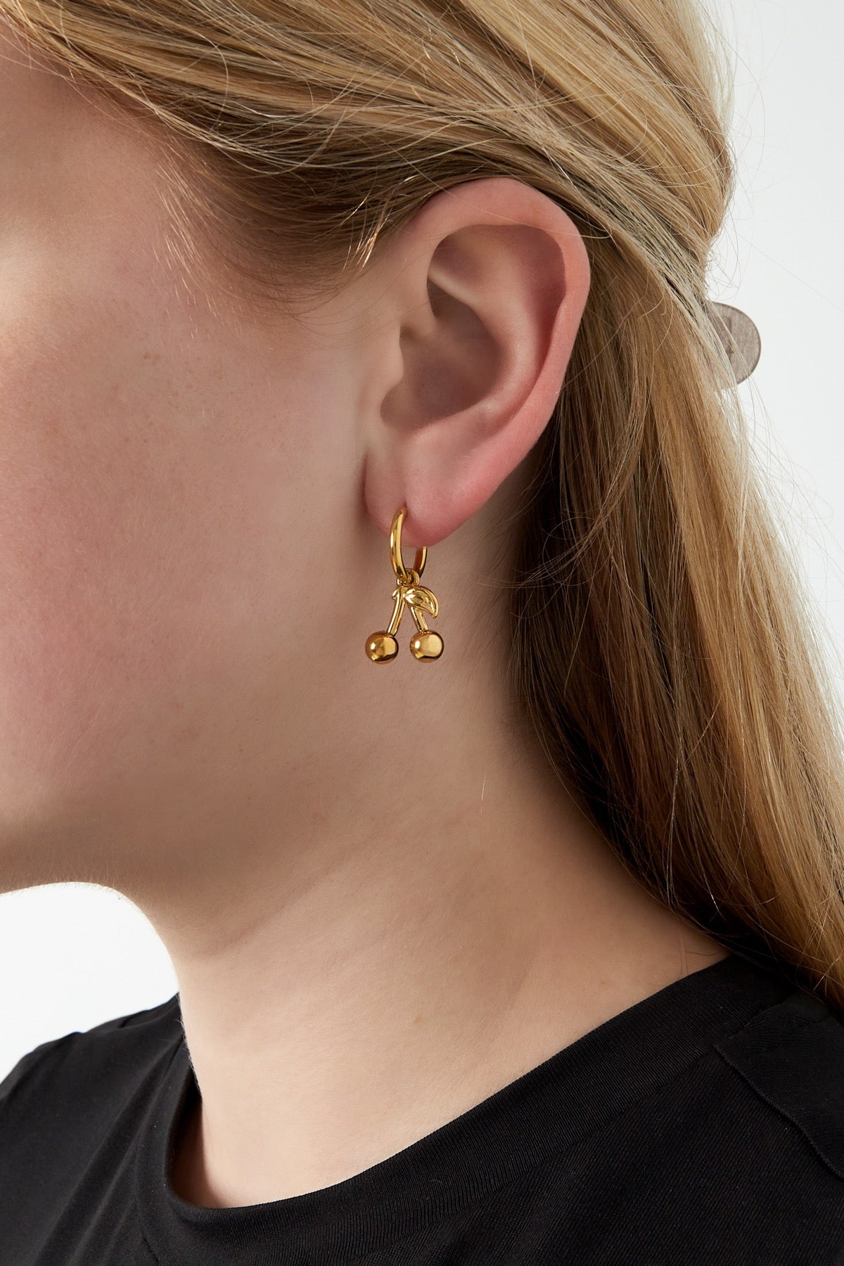 Oorringen Kersjes | zilver en goud beschikbaar