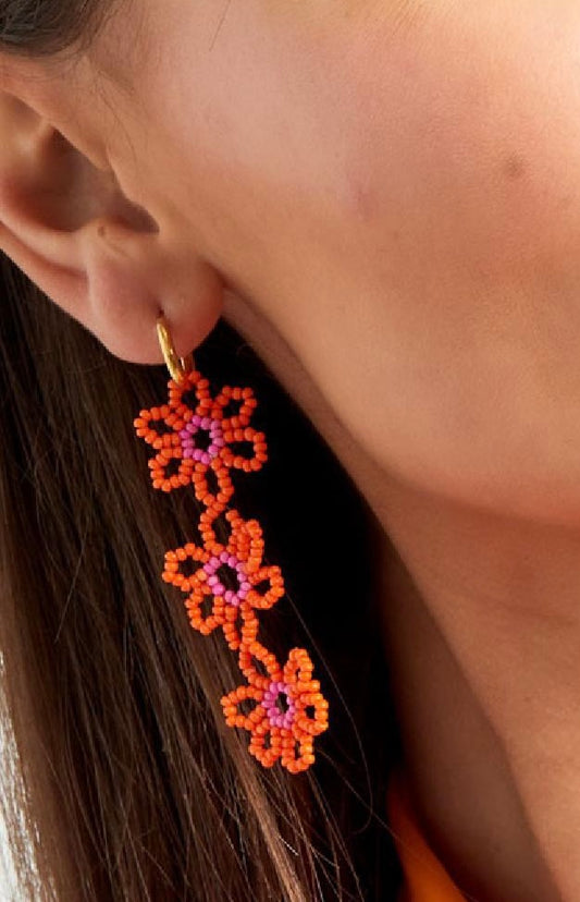 Oorbellen Just bloom pink