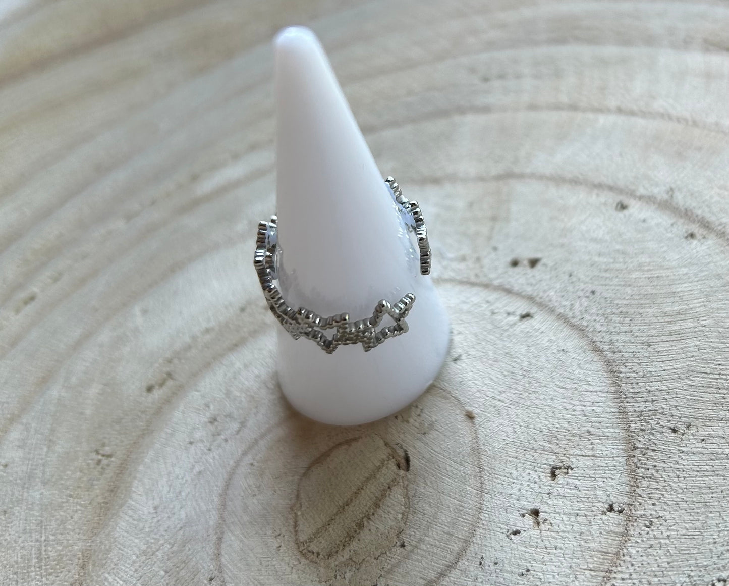 Ring verstelbaar Stars | zilver en goud beschikbaar