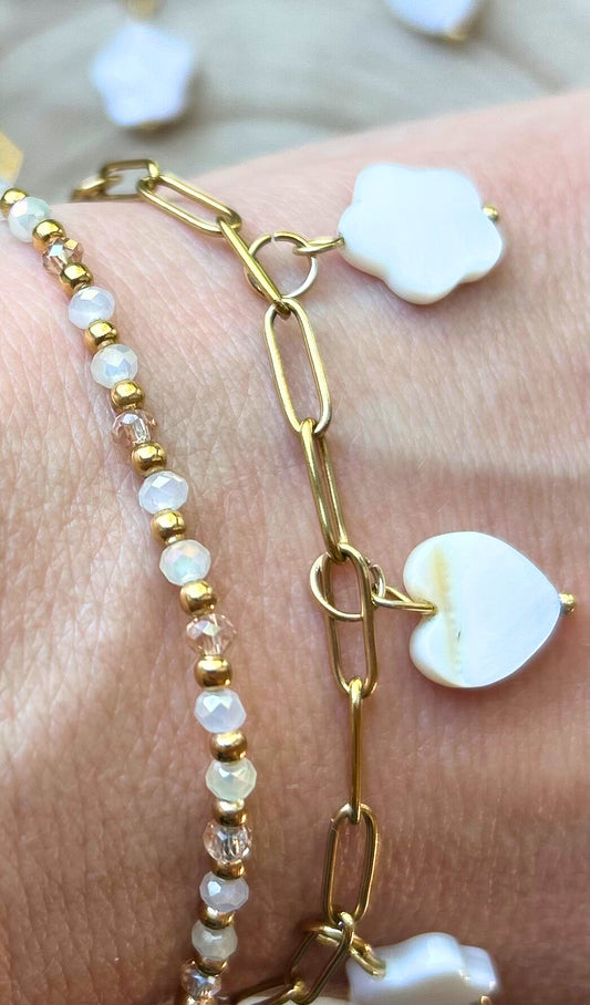 Armband Flower hearts