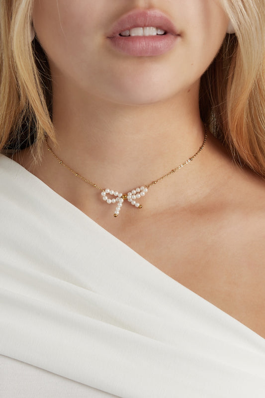 Ketting Bow pareltje