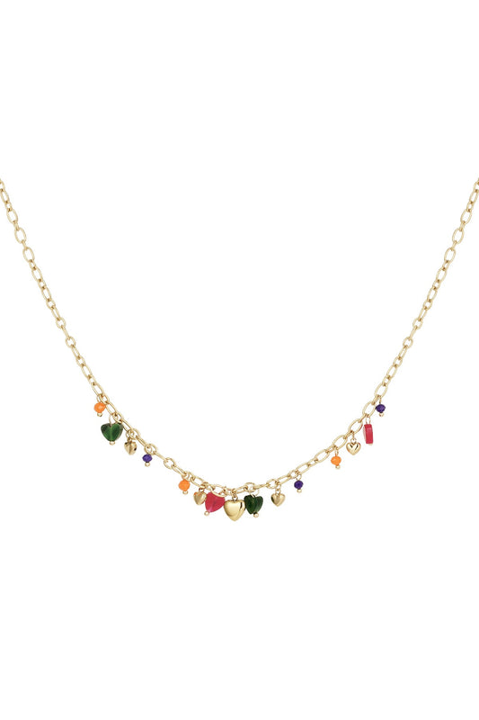 Ketting Vibrant hearts