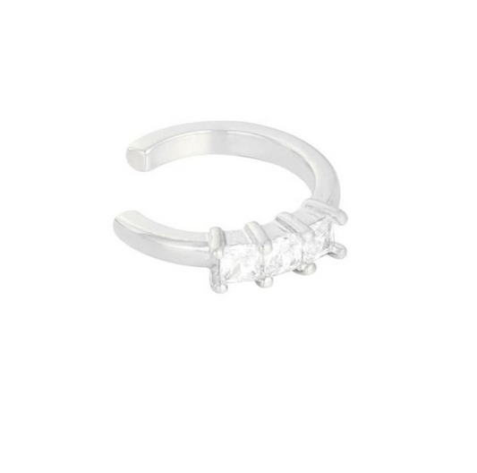 Ear cuff Shining silver