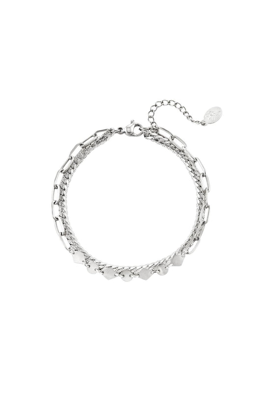 Armband Double trouble silver