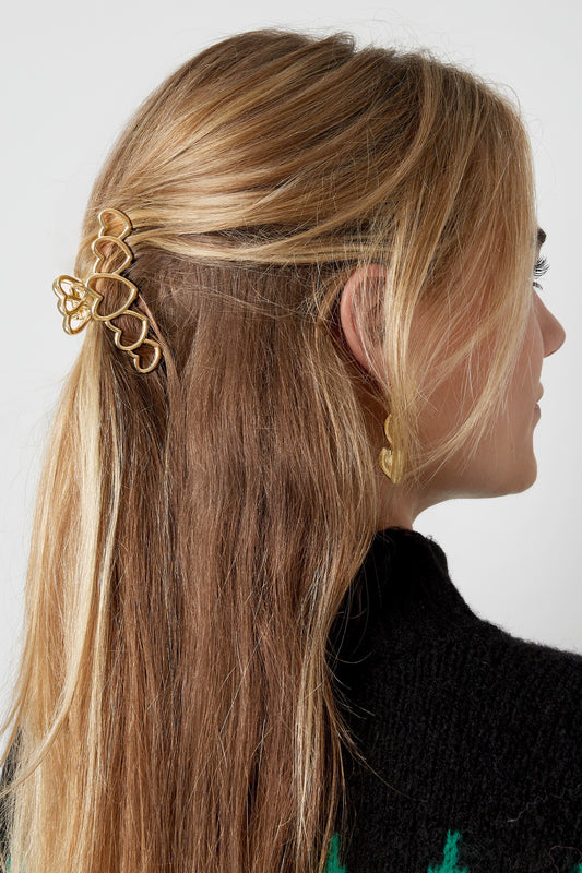 Haarclip Love all over | zilver en goud beschikbaar