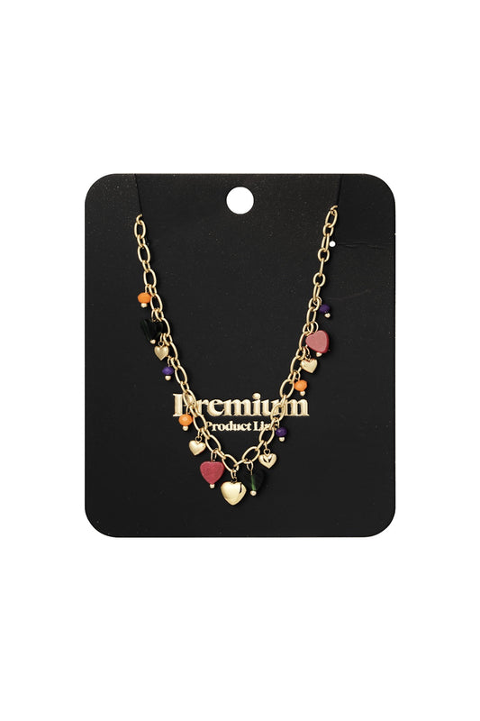Ketting Vibrant hearts