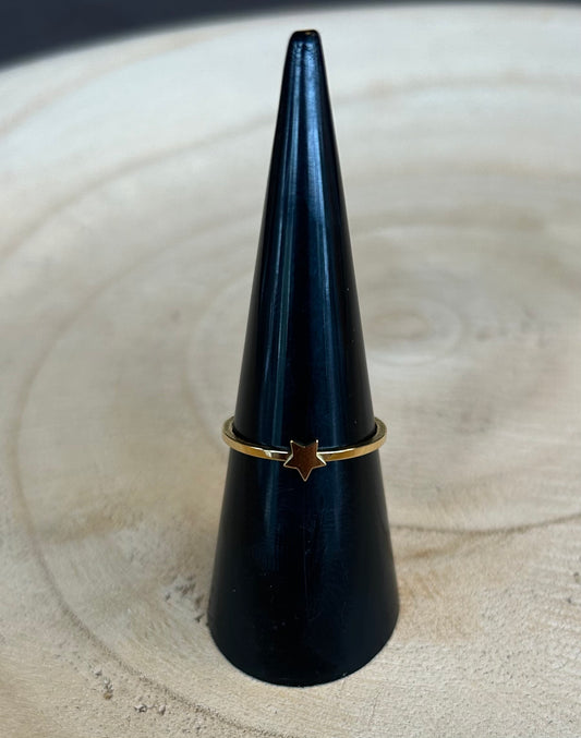 Ring verstelbaar Little star | zilver en goud beschikbaar