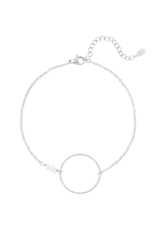 Enkelband grote cirkel | zilver & goud beschikbaar
