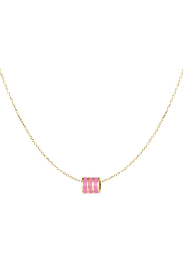 Ketting Pink gold circles