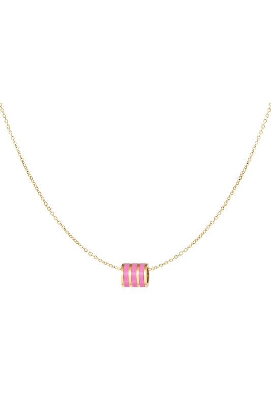 Ketting Pink gold circles