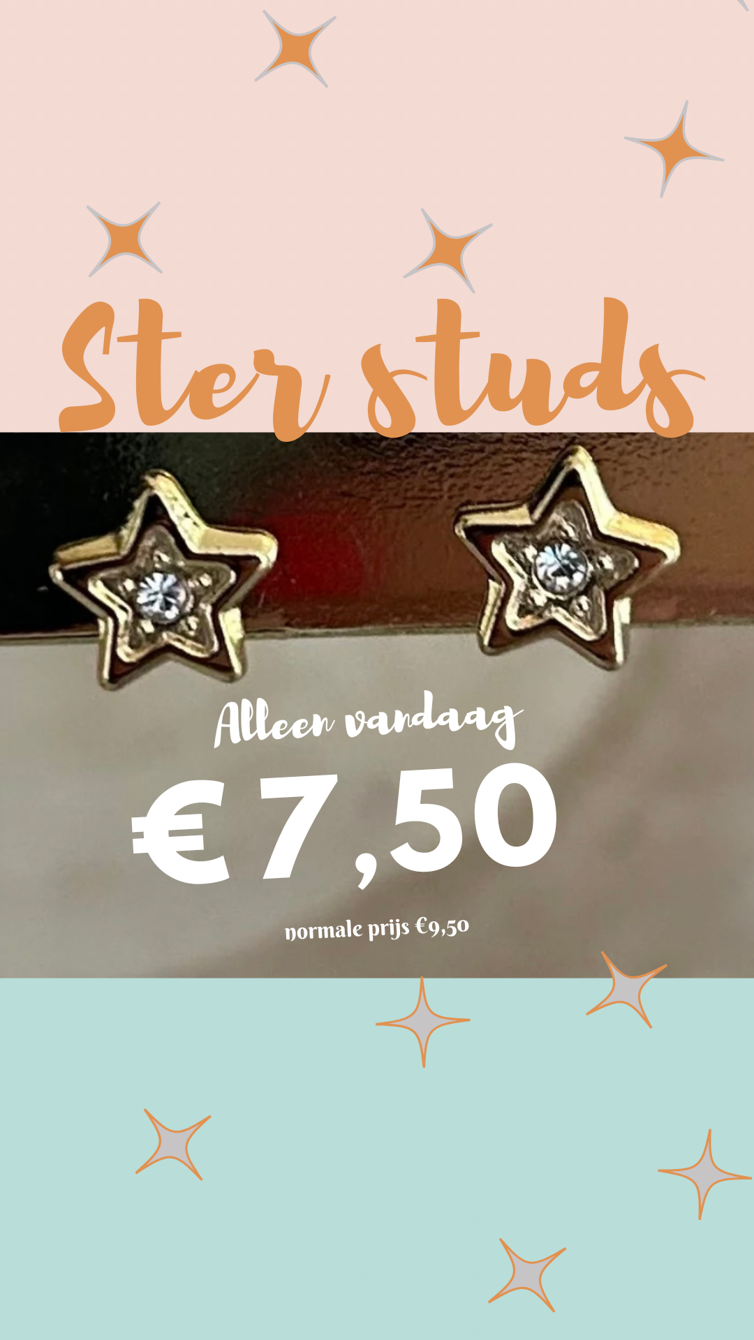 Vakje 11 | Aanbieding Stralende ster studs