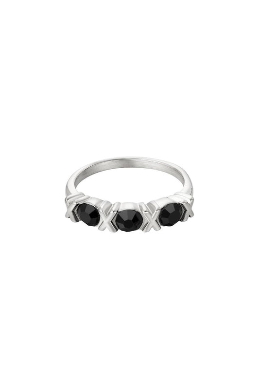 Ring XOXO Zirkoon zilver maat 17