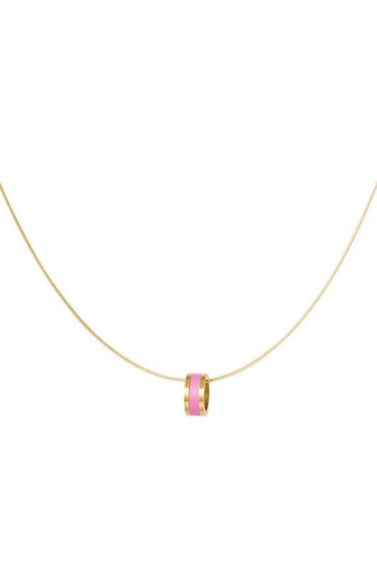 Ketting Pink gold bedel