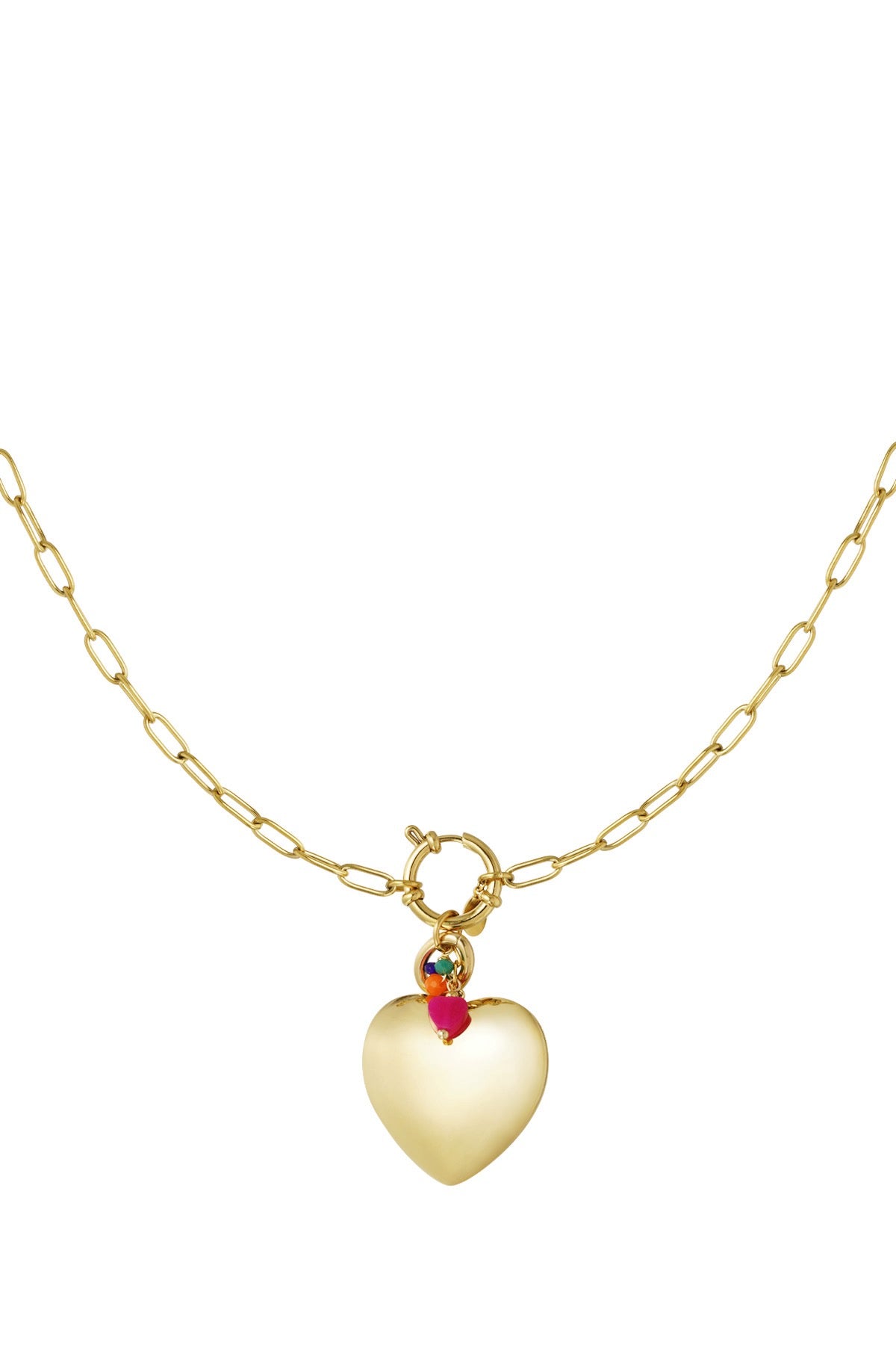 Ketting Bold colourful hart